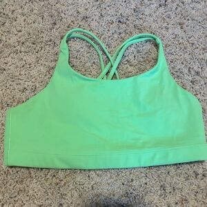 Green Athleta sports bra
